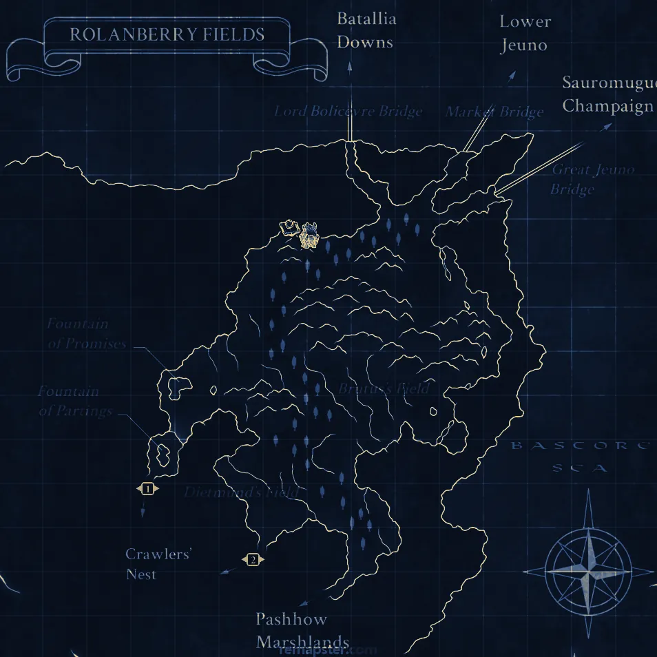 Rolanberry Fields zone map